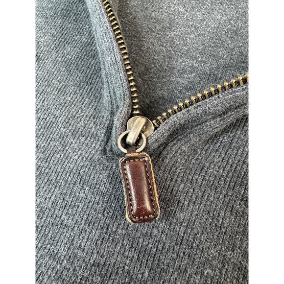 VTG Polo Ralph Lauren Men’s Medium 1/4 Zip Pullover Sweater Grey Mariana Islands - Picture 5 of 11